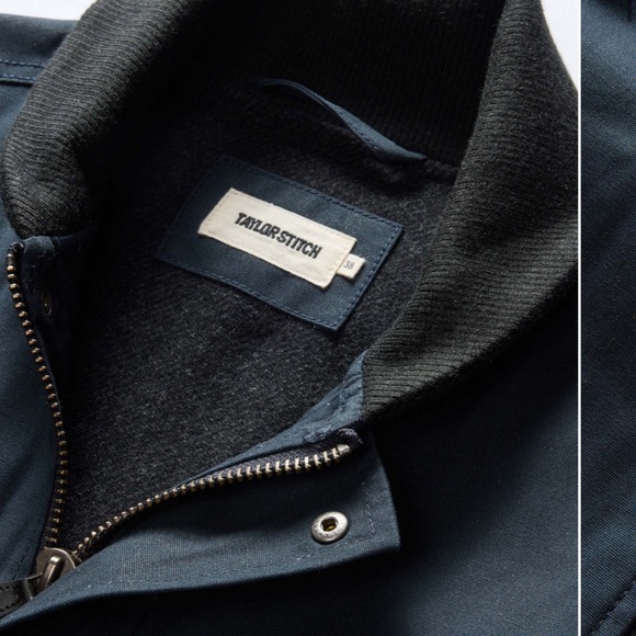 Taylor Stitch Deck Jacket Dark Navy Dry Wax Utility Jacket 42 - Picture 4 of 8